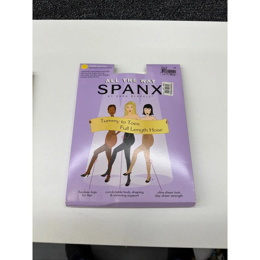 Spanx All The Way Full‎ Length Hose Nude 1 Super Control Pantyhose Size E NEW